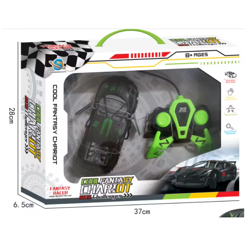 Nuevo Modelo de Auto a Control Remoto de 2 Canales con Puertas que se Abren, Juguetes de Autos a Control Remoto Verde