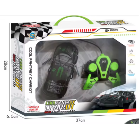 Nuevo Modelo de Auto a Control Remoto de 2 Canales con Puertas que se Abren, Juguetes de Autos a Control Remoto Verde